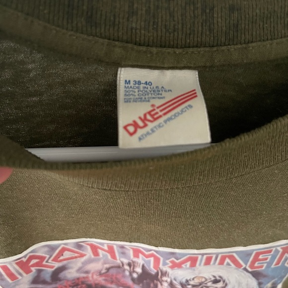 Rare vintage Iron Maiden tour promo t shirt. Fits a 5’10 170lb person perfect! - Picture 2 of 3